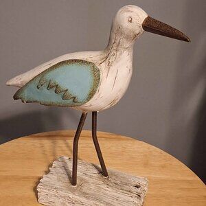 Green/Cream Shore Bird by Hobby Lobby
